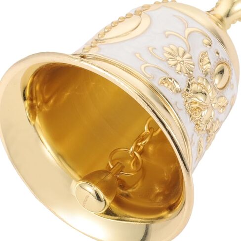 Hemoton Hand-Rock Bell - Vintage Metal Dinner Bell for Restaurants Schools and Home Use Retro Service with Comfortable Grip and Unique Design in Saudi Arabia