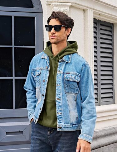 MAGCOMSEN Heavy Hoodies for Men Pullover Casual Fashion Sweatshirts Thermal Athletic Drawstring Hoody with Kanga Pocket in Saudi Arabia