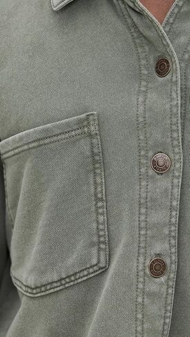 Z SUPPLY Women's All Day Cropped Faux Suede Jacket, Coconut, Tan, M in Kuwait