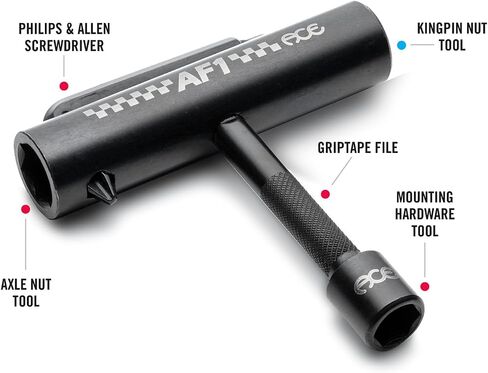 ACE AF1 Skate Tool | Compact, Durable Multi-Function Skateboard Tool | Adjust Trucks, Wheels, Bearings & Hardware | Lightweight Design | Essential Tool for Skateboarders in Kuwait
