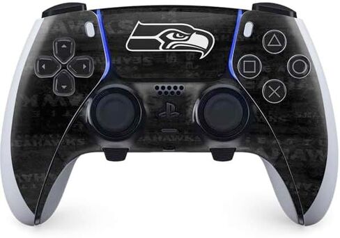 Skinit Decal Gaming Skin Compatible with PS5 DualSense Edge Pro Controller - Officially Licensed NFL Seattle Seahawks Zone Block Design in Saudi Arabia