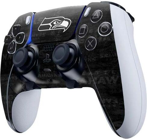 Skinit Decal Gaming Skin Compatible with PS5 DualSense Edge Pro Controller - Officially Licensed NFL Seattle Seahawks Zone Block Design in Saudi Arabia
