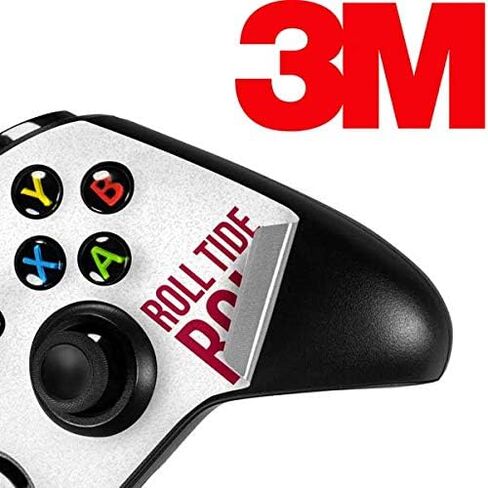 ملصق Skinit المخصص للألعاب متوافق مع وحدة تحكم Xbox One X - تصميم مرخص رسميًا من College Alabama Crimson Roll Tide in Kuwait