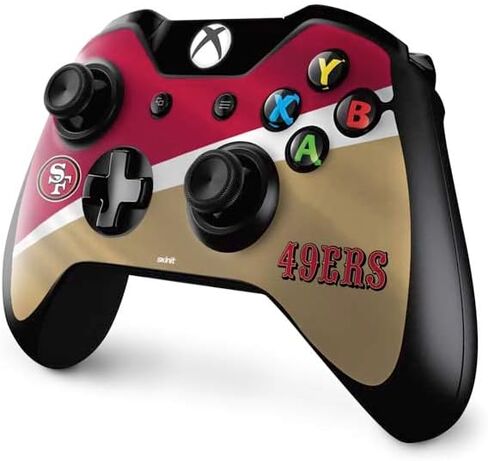 غلاف Skinit المخصص للألعاب متوافق مع وحدة تحكم Xbox One - تصميم مرخص رسميًا من NFL San Francisco 49ers in Saudi Arabia