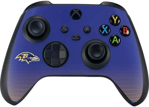Skinit Decal Gaming Skin Compatible with Xbox Series X Bundle - Officially Licensed NFL Baltimore Ravens Breakaway Design in Saudi Arabia