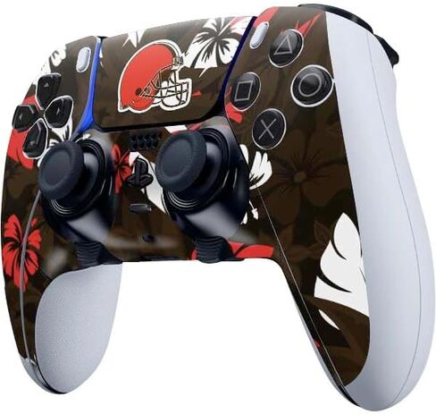 Skinit Decal Gaming Skin Compatible with PS5 DualSense Edge Pro Controller - Officially Licensed NFL Cleveland Browns Design in Saudi Arabia