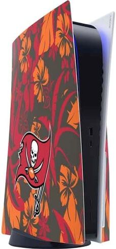 ملصق Skinit المخصص للألعاب متوافق مع وحدة تحكم PS5 - تصميم شعار كبير مرخص رسميًا من NFL Tampa Bay Buccaneers in Saudi Arabia