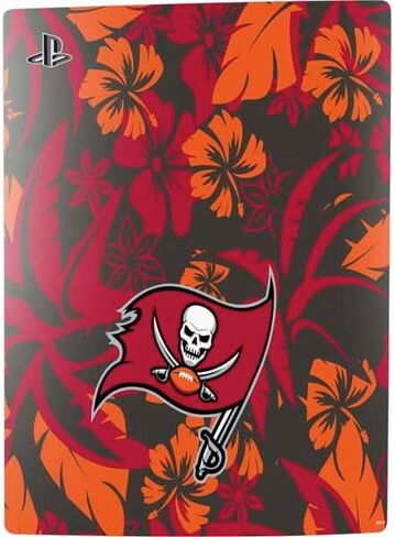 ملصق Skinit المخصص للألعاب متوافق مع وحدة تحكم PS5 - تصميم شعار كبير مرخص رسميًا من NFL Tampa Bay Buccaneers in Saudi Arabia