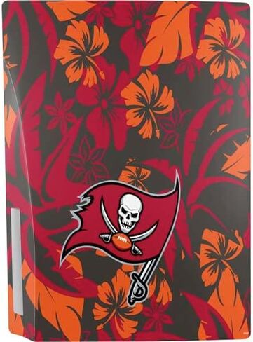 ملصق Skinit المخصص للألعاب متوافق مع وحدة تحكم PS5 - تصميم شعار كبير مرخص رسميًا من NFL Tampa Bay Buccaneers in Saudi Arabia