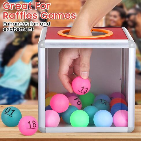 DECHOUS Multicolored Numbered Balls 1-20 for Raffle and Game Night Activities Mini Plastic Balls for Party Table Tennis or Lottery Draws Group Activity Equipment in Saudi Arabia