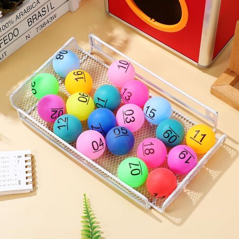DECHOUS Multicolored Numbered Balls 1-20 for Raffle and Game Night Activities Mini Plastic Balls for Party Table Tennis or Lottery Draws Group Activity Equipment in Saudi Arabia