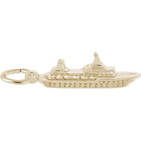 Rembrandt Small Cruise Ship Charm - Metal - Sterling Silver in Saudi Arabia