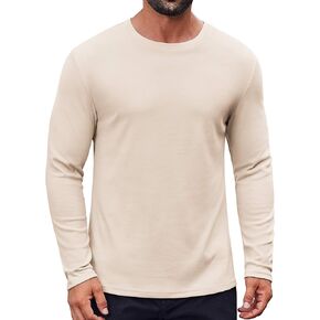 COOFANDY Thermal Shirts for Men Long Sleeve T Shirt Casual Basic Shirts Stretch Crew Neck Undershirts in Kuwait