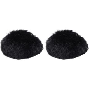 PATIKIL Furry Microphone Windscreen 25mm x 56mm Mic Cover Windshield for Indoor Outdoor Microphone Purple 2 Pack in Kuwait