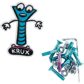 أجهزة لوح التزلج Krux Krome Allen أزرق/وردي مقاس 1 بوصة صواميل ومسامير تثبيت in Kuwait