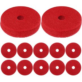 TIDTALEO 12pcs Red Cymbal Felt Pads Noise Dampening Cushions Antislip Cymbal Dampeners for Drum Accessories Extend Life Reduce Vibrations Compatible with Various Types in Saudi Arabia