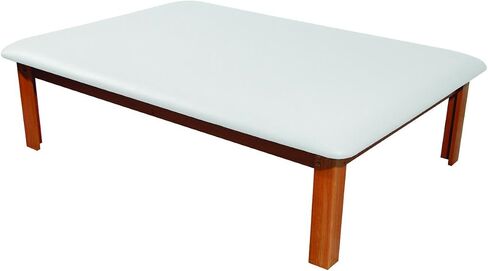 3B Scientific W15072DB Dark Blue Eucalyptus Wood Mat Platform Table, 72.5" Length x 53" Width x 20.5" Height in Kuwait