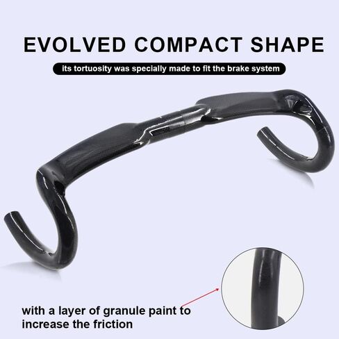 ‎RXL SL road bike handlebars 3K Glossy carbon handlebars road bike 440 drop handlebars aero road bike handlebar bike components & parts Cycling Bent Bar Carbon Road Bars carbon fiber drop bars in Saudi Arabia