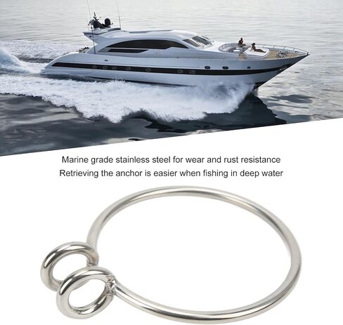 8mm 316 Stainless Steel Anchor Retrieval Ring Polished for Boat Yacht Fishing in Saudi Arabia