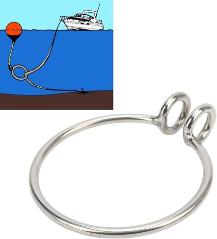 8mm 316 Stainless Steel Anchor Retrieval Ring Polished for Boat Yacht Fishing in Saudi Arabia