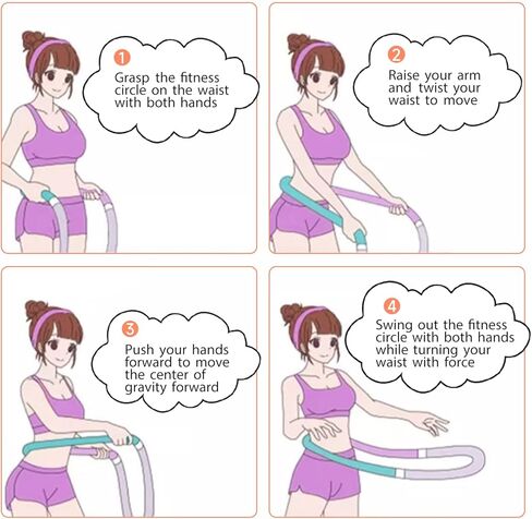 قابلة للطي اللياقة البدنية هوب ، لا يوجد أضرار في الخصر تصميم الربيع ، مناسبة للياقة المنزلية وسفر حمل in Kuwait