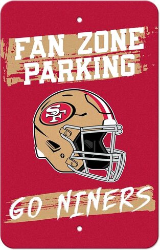 FANMATS 48163 NFL - New York Giants Flat Parking Sign | Royal Blue & Red | 18"x11.5" | Giants Helmet Logo with "Fan Zone Parking" Wordmark in Saudi Arabia