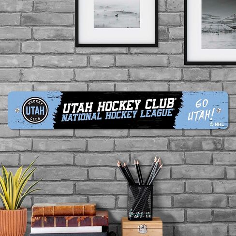 FANMATS 48468 NHL - لافتة شارع دالاس ستارز المعدنية | أخضر وأسود | 4 × 24 بوصة | شعار D Star الأساسي in Kuwait