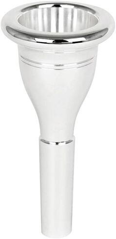 DECHOUS 13.3mm Silver CNC Plated Brass Tuba Mouthpiece High Precision Replacement for Brass Instruments Accessories in Saudi Arabia