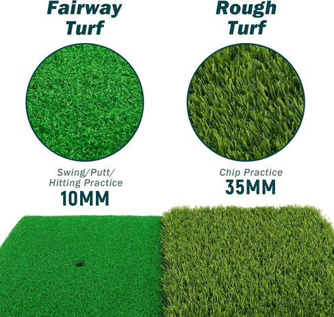 Golf Practice Mats, 3-in-1 Multi-Functional Golf Mat - Artificial Turf Golf Training Aids for Hitting,Swing & Putting Training -Perfect for Indoor & Outdoor Golf Practice (Upgrade Version) in Kuwait