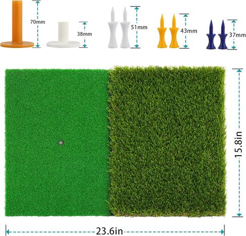 Golf Practice Mats, 3-in-1 Multi-Functional Golf Mat - Artificial Turf Golf Training Aids for Hitting,Swing & Putting Training -Perfect for Indoor & Outdoor Golf Practice (Upgrade Version) in Kuwait