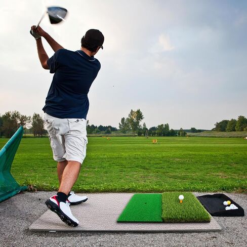Golf Practice Mats, 3-in-1 Multi-Functional Golf Mat - Artificial Turf Golf Training Aids for Hitting,Swing & Putting Training -Perfect for Indoor & Outdoor Golf Practice (Upgrade Version) in Kuwait