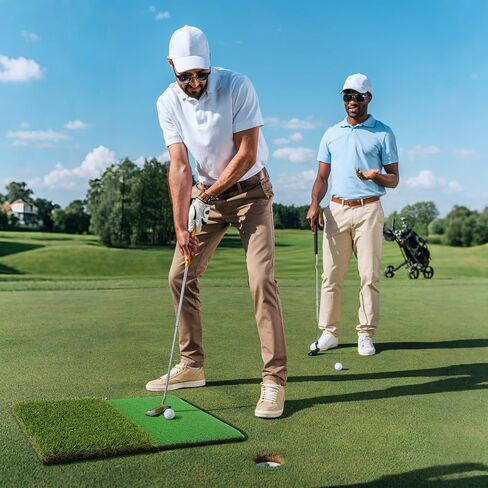 Golf Practice Mats, 3-in-1 Multi-Functional Golf Mat - Artificial Turf Golf Training Aids for Hitting,Swing & Putting Training -Perfect for Indoor & Outdoor Golf Practice (Upgrade Version) in Kuwait