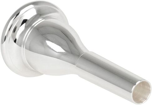 SUPVOX 13.3mm CNC Plated Brass Tuba Mouthpiece Professional Replacement Accessory for Wind Instruments Silver Finish for Musicians and Tuba Players in Saudi Arabia