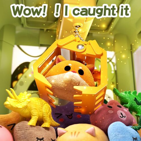 آلة Dinosaur Claw for Kids ، Mini Vending Machine Girls. Music.Electronic Mustenser Arcade Game Machine ، Claw Machine for Birthday Gifts Toys Age 3+ سنوات ، تشمل 32 لعبة صغيرة. in Kuwait
