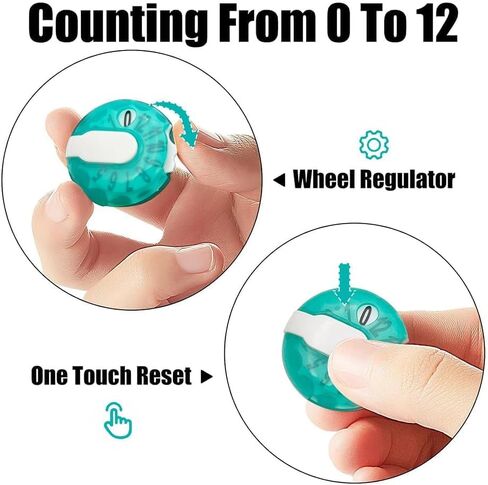 Golf Stroke Counter - 1.2 inch Score Counters with Touch Reset and Clip Attachment for Scorekeeper Gloves （3 Colors Randomly Delivered） in Kuwait