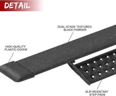 Side Steps Compatible with 2010-2024 Toyota 4runner (Without Side Skirts)(exclude 10-13 Sr5 & 10-24 Limited & 20-22 Nightshade Edition & 22-24 TRD Sport Models) 3" Black Running Boards 2pcs in Saudi Arabia