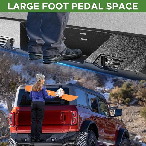 المصد الأمامي للطرق الوعرة متوافق مع Ford Bronco 2021 2022 2023 2024 2025 (ليس لرياضة برونكو) مصد فولاذي مع 4 مصابيح و4 فتحات استشعار in Kuwait