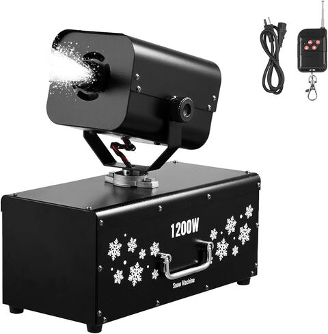 VEVOR Snow Machine, 800W Handheld/Hanging Snow Maker, Portable Wireless Remote Snowmaking machine with 1L Tank & Handle, Outdoor & Indoor Snowflake Maker for Christmas Party Stage Effect in Kuwait