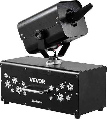 VEVOR Snow Machine, 800W Handheld/Hanging Snow Maker, Portable Wireless Remote Snowmaking machine with 1L Tank & Handle, Outdoor & Indoor Snowflake Maker for Christmas Party Stage Effect in Kuwait
