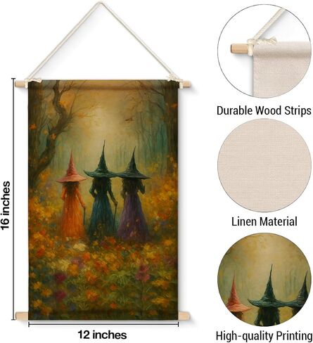 Xiplum Dark Academia Wall Art Gothic Halloween Wall Decor in Saudi Arabia