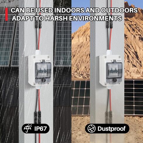 63 AMP لوحة شمسية مفتاح فصل ، 1000 VDC قاطع الدائرة الشمسية مع كابل PV ، IP65 فصل مربع في الهواء الطلق لألواح الطاقة الشمسية in Kuwait