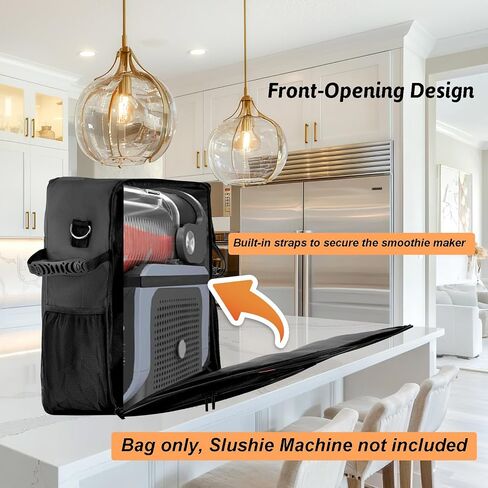 حقيبة حمل لـ Ninja SLUSHI FS301، حقيبة صانع المشروبات المجمدة، غطاء لآلة Ninja Slushie مع تصميم مفتوح أمامي، حقيبة آلة Slushie، حقيبة سفر محمولة في الهواء الطلق لآلة Slushie in Saudi Arabia
