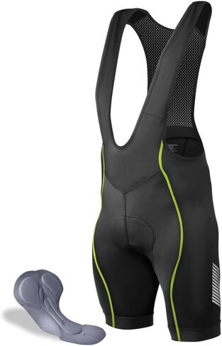 | Men's USA Elite Padded Cycling Bib-Shorts | Tall Inseam | 4X-Large | Grey in Kuwait