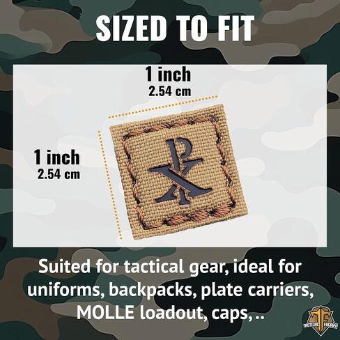 Mini Chi Rho Christamogram رمز يسوع المسيح (Multicam on Black) Cat Eye Patch متوافق مع Velcro ، بقع معنوية بالليزر للحقائب ، بقع للقبعات ، بقع صفيحة الصفيحة in Kuwait