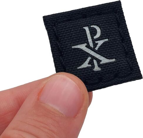 Mini Chi Rho Christogram Symbol Jesus Christ (Multicam on Black) Cat Eye Patch Compatible with Velcro, Morale Laser-Cut Patches for Backpacks, Patches for Caps, Plate-Carrier Patches in Saudi Arabia