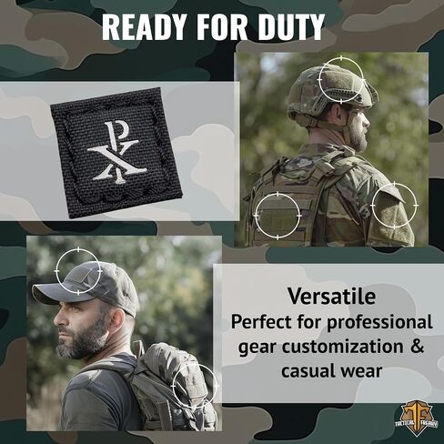 Mini Chi Rho Christogram Symbol Jesus Christ (Multicam on Black) Cat Eye Patch Compatible with Velcro, Morale Laser-Cut Patches for Backpacks, Patches for Caps, Plate-Carrier Patches in Saudi Arabia