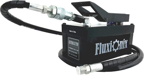Air Hydraulic Pump 10,000 PSI, 1.7L Reservoir, NPT 1/4" Inlet, NPT 3/8" Oil Outlet,Hydraulic Pump Air Hydraulic Foot Pump with 6.6ft Pipe, Blue in Kuwait