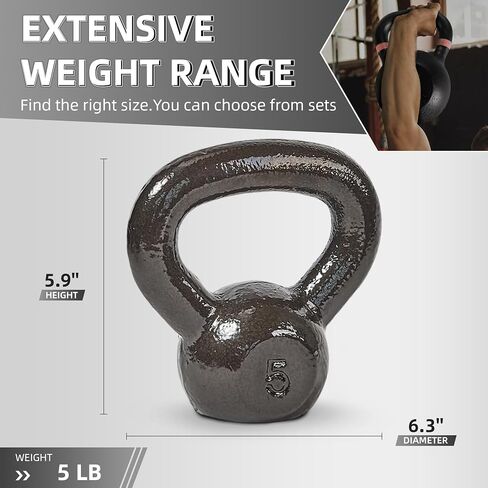 أوزان kettlebell من الحديد الزهر لصالة الألعاب الرياضية المنزلية ، تدريب على القوة الثقيلة ، معدات التمرين لـ HIIT ، اللياقة الوظيفية in Saudi Arabia