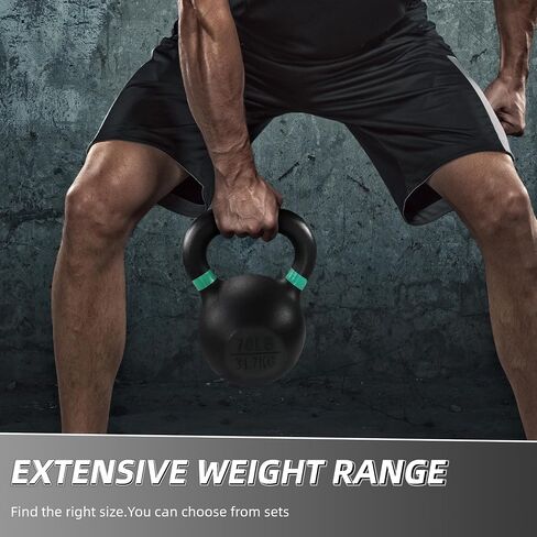 أوزان kettlebell من الحديد الزهر لصالة الألعاب الرياضية المنزلية ، تدريب على القوة الثقيلة ، معدات التمرين لـ HIIT ، اللياقة الوظيفية in Saudi Arabia