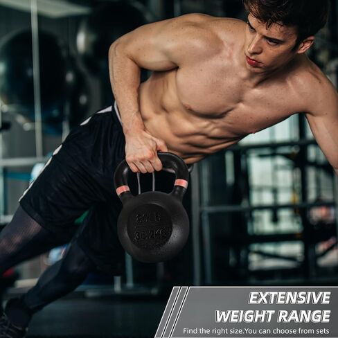 أوزان kettlebell من الحديد الزهر لصالة الألعاب الرياضية المنزلية ، تدريب على القوة الثقيلة ، معدات التمرين لـ HIIT ، اللياقة الوظيفية in Saudi Arabia
